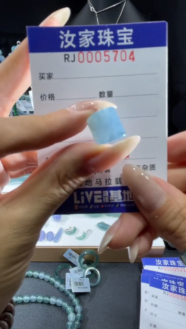 未镶嵌挂件翡翠5704