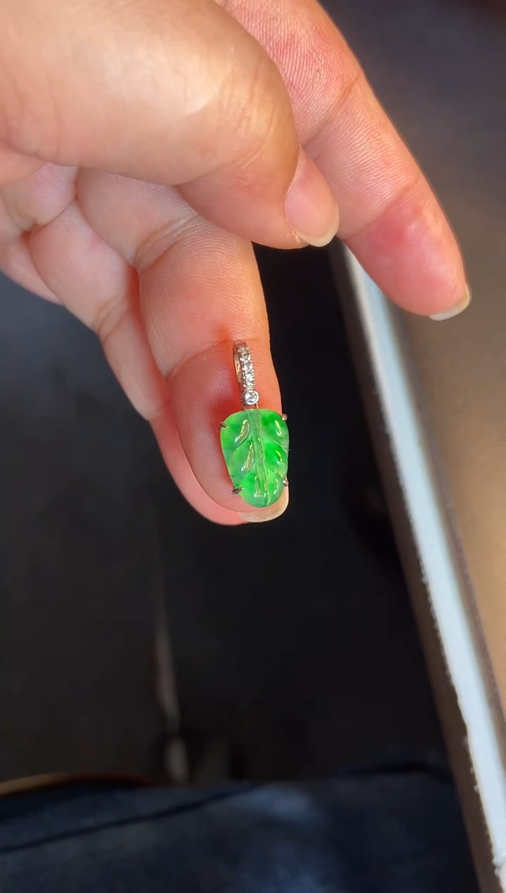 吊坠(不含链)银S925镶嵌翡翠1