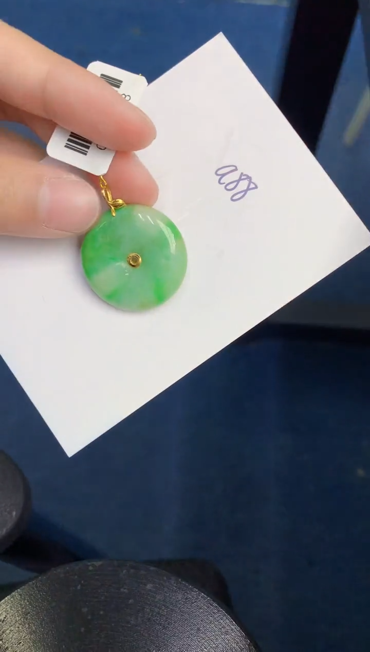 【闪购商品】翡翠颈饰18K金镶嵌000000000