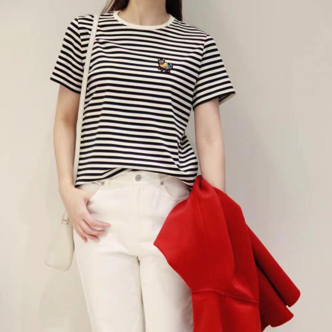 之～h家经典条纹t