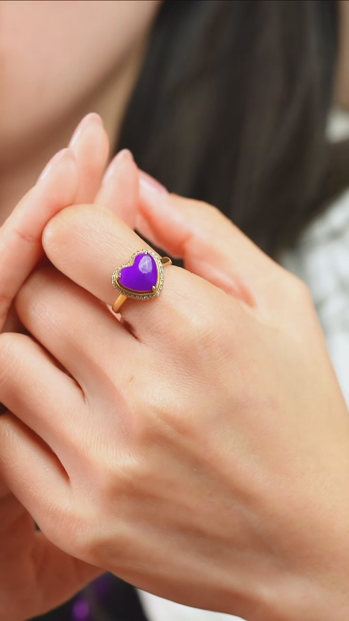 18K金镶嵌苏纪石（舒俱来）戒指5