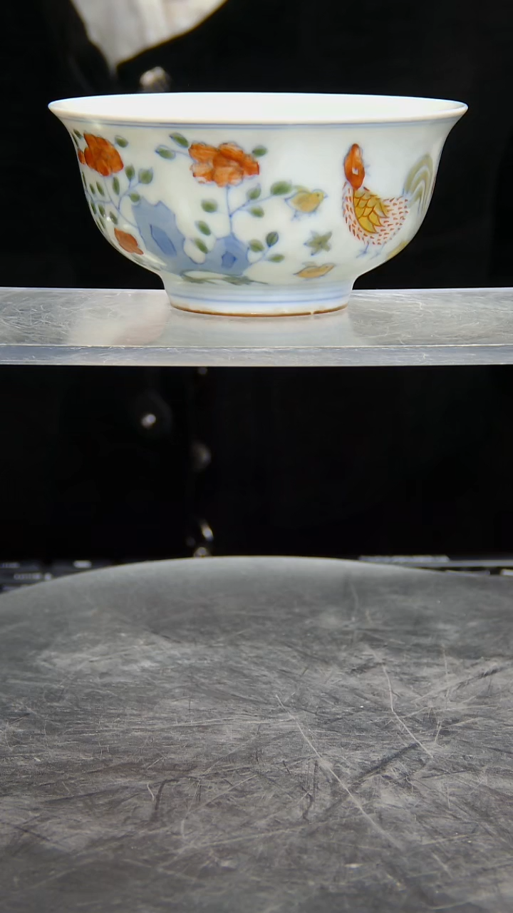 瓶斗彩鸡纹碗#1329#