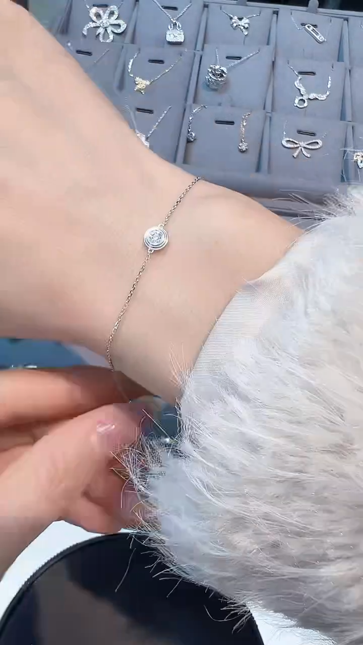 【闪购商品】钻石·18K金镶嵌10分手链