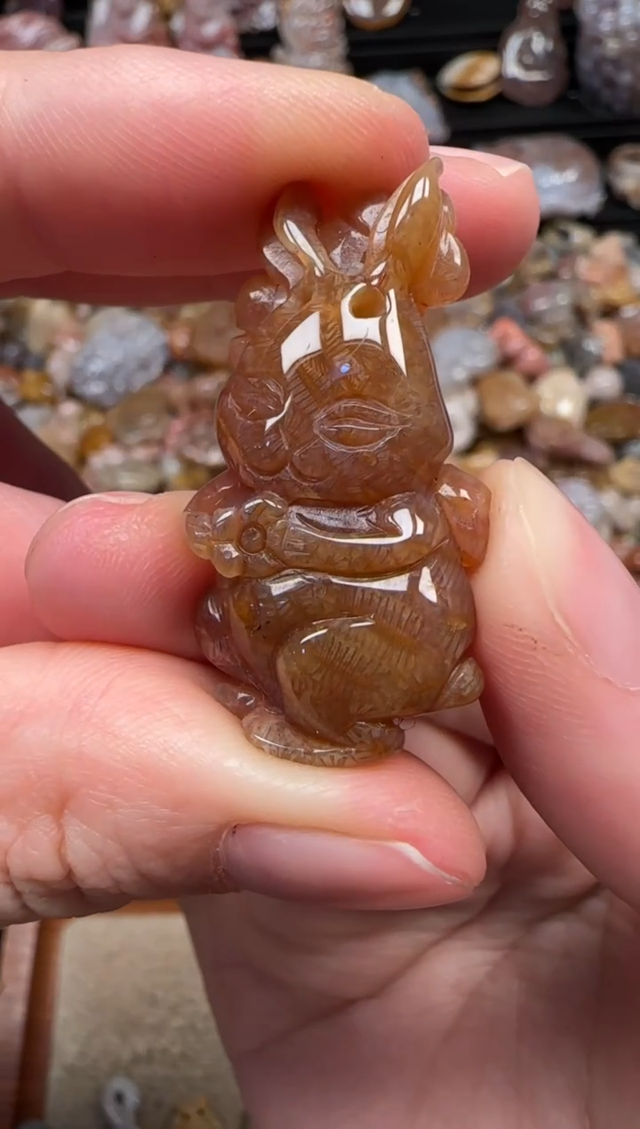 颈饰未镶嵌硅化珊瑚（珊瑚玉）703