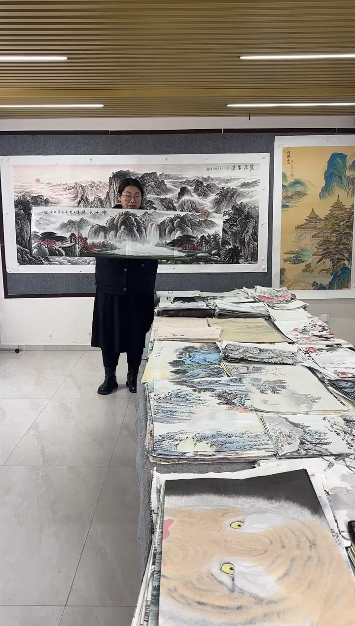 国画丹青专属福利-条幅陆建兵