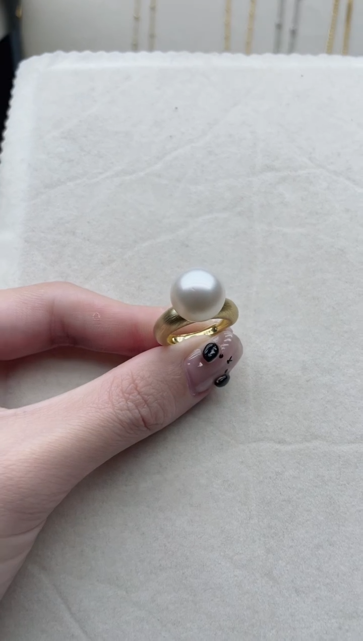 【闪购商品】海水珍珠戒指银S925镶嵌Y67