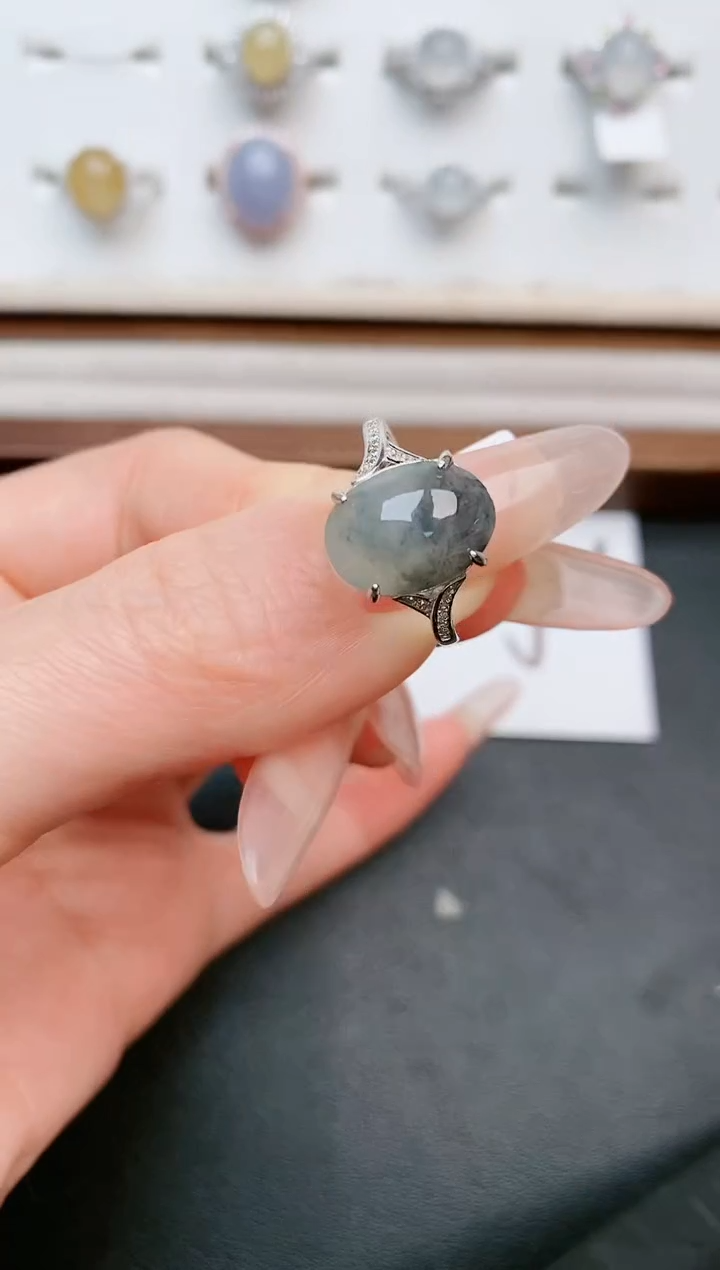 【闪购商品】翡翠戒指银S925镶嵌.....