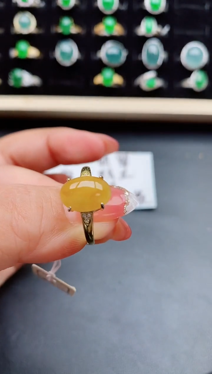 【闪购商品】翡翠戒指银S925镶嵌50805