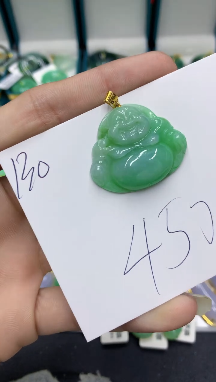 【闪购商品】翡翠颈饰18K金镶嵌翡翠