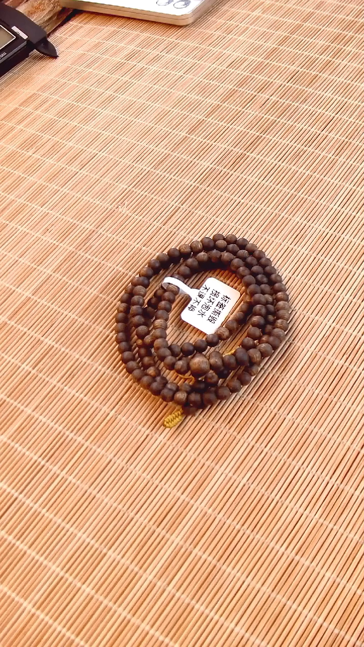 【闪购商品】沉香手串海南莺歌绿奇楠沉水卡5多圈手串毕业