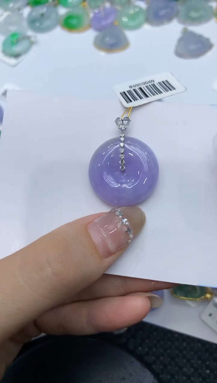 【闪购商品】翡翠颈饰18K金镶嵌2222222222