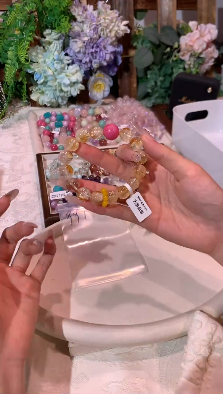 合金手串水晶991 天然水晶手串 多样性发货