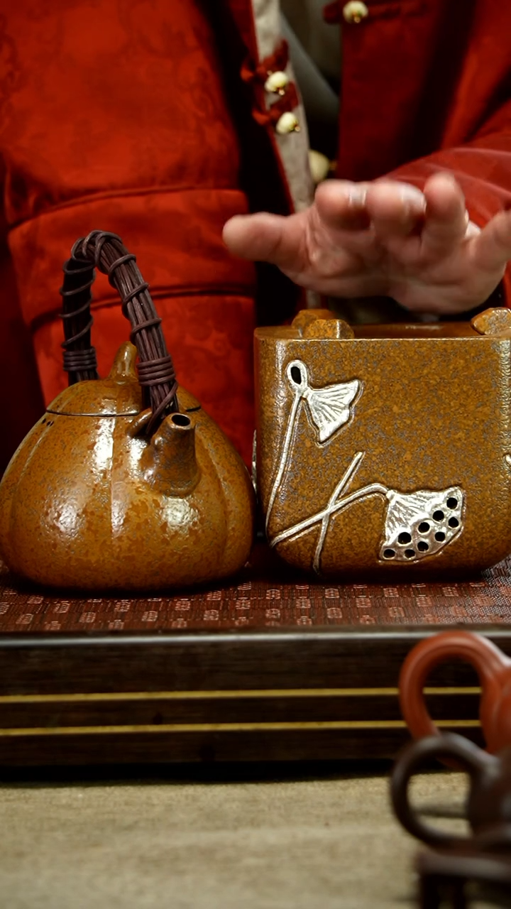 【闪购商品】紫砂茶壶柴烧 茄瓜 炉