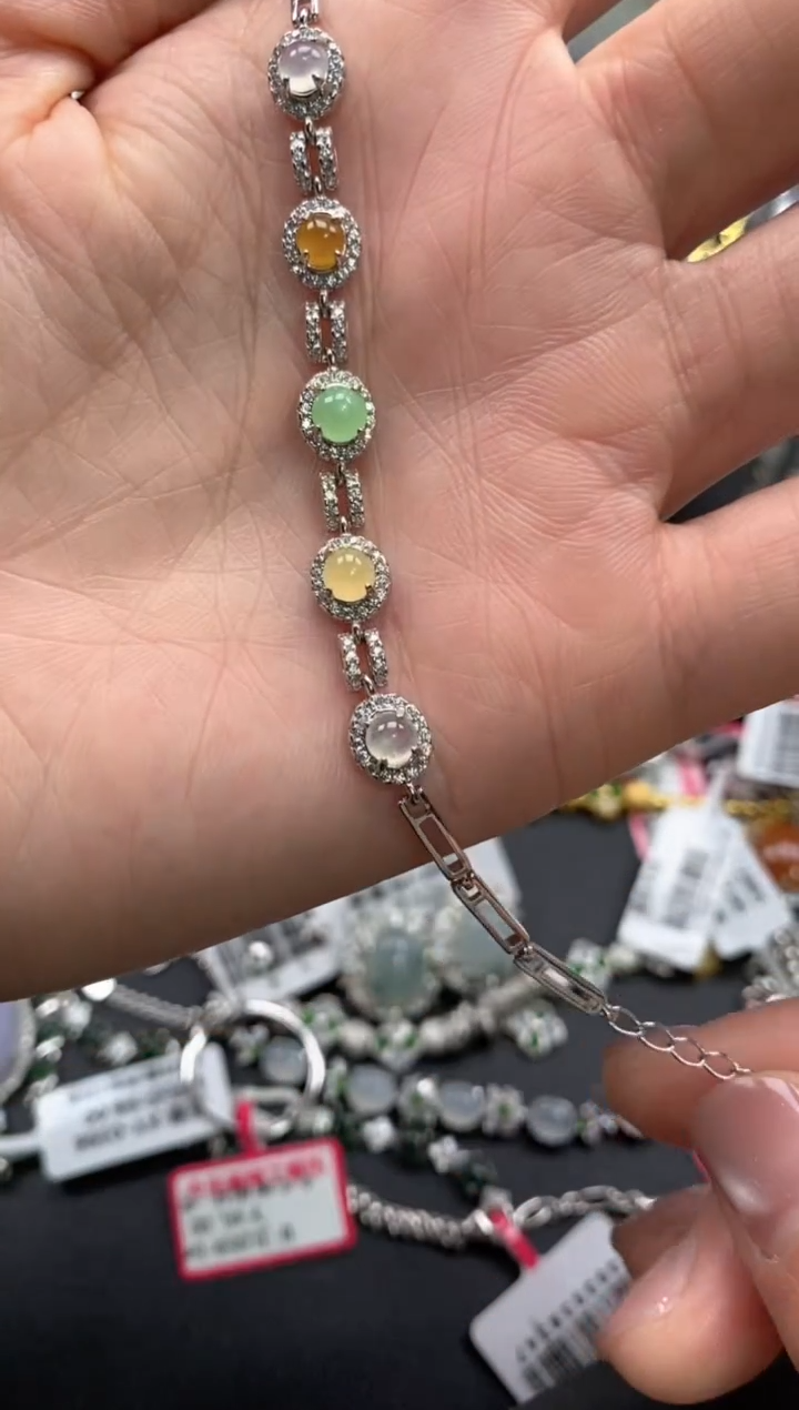 【闪购商品】翡翠戒指银S925镶嵌22222--7