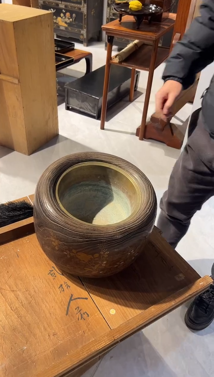  火钵 大漆漆器大漆漆器