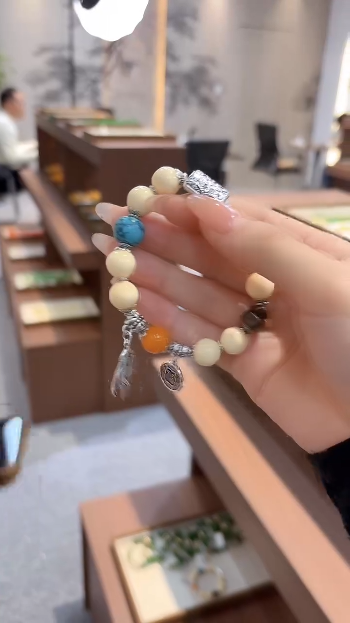 银S925镶嵌手链玛瑙/玉髓DIY款S1004