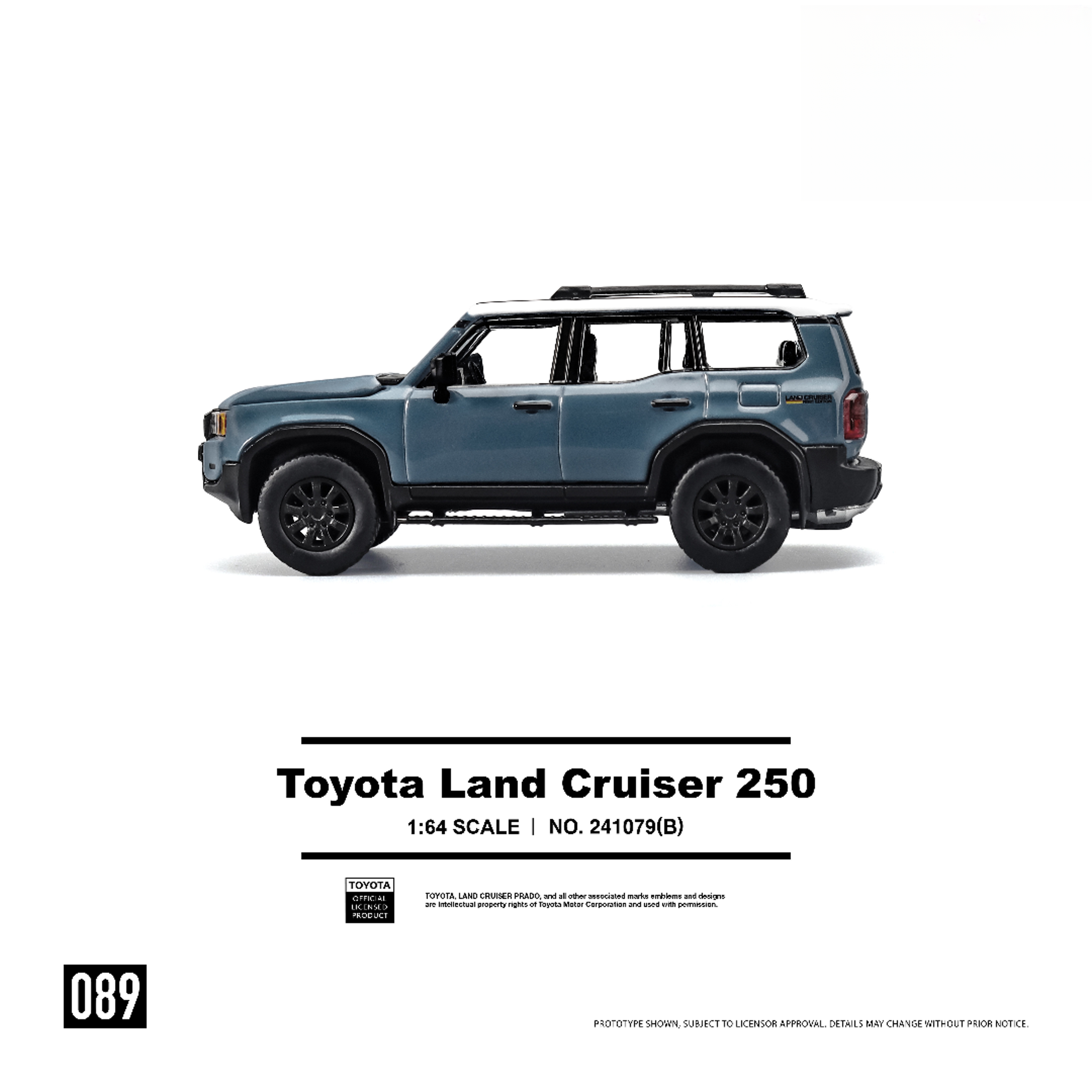 1:64丰田酷路泽车模合金SUV越野车小比例汽车模型桌面收藏摆件