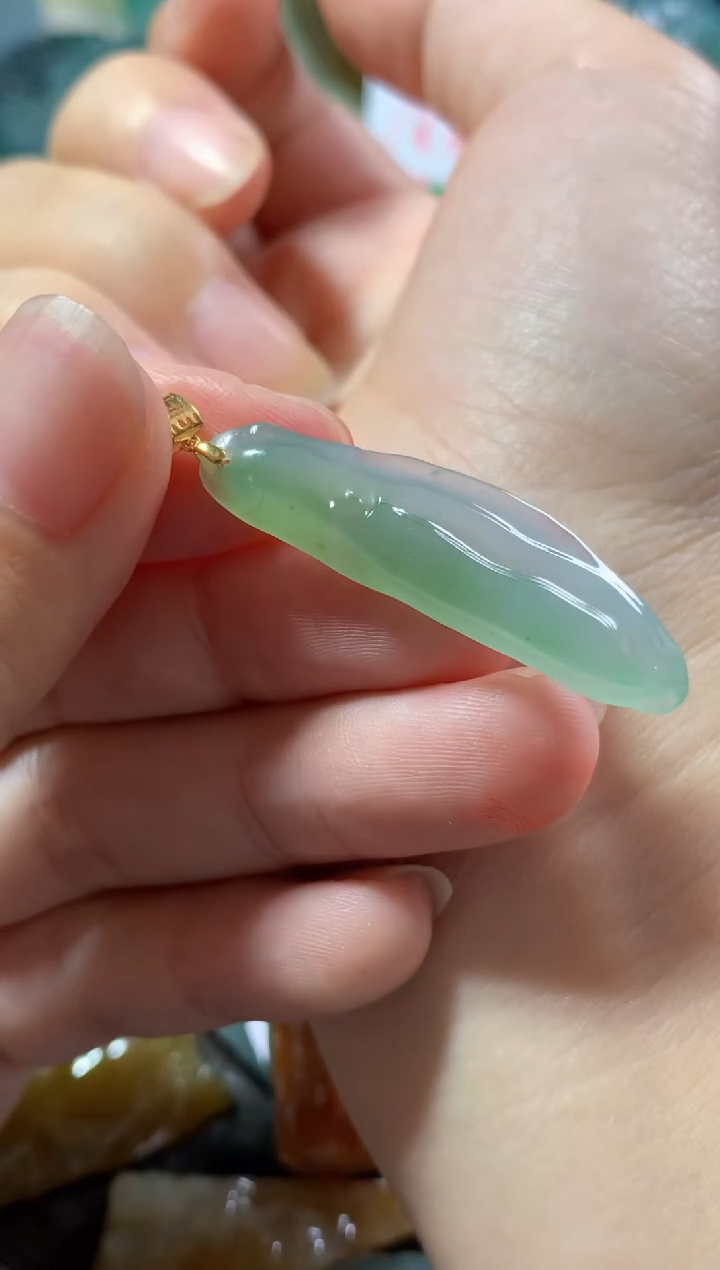 【闪购商品】翡翠18K金镶嵌吊坠(不含链)吊坠