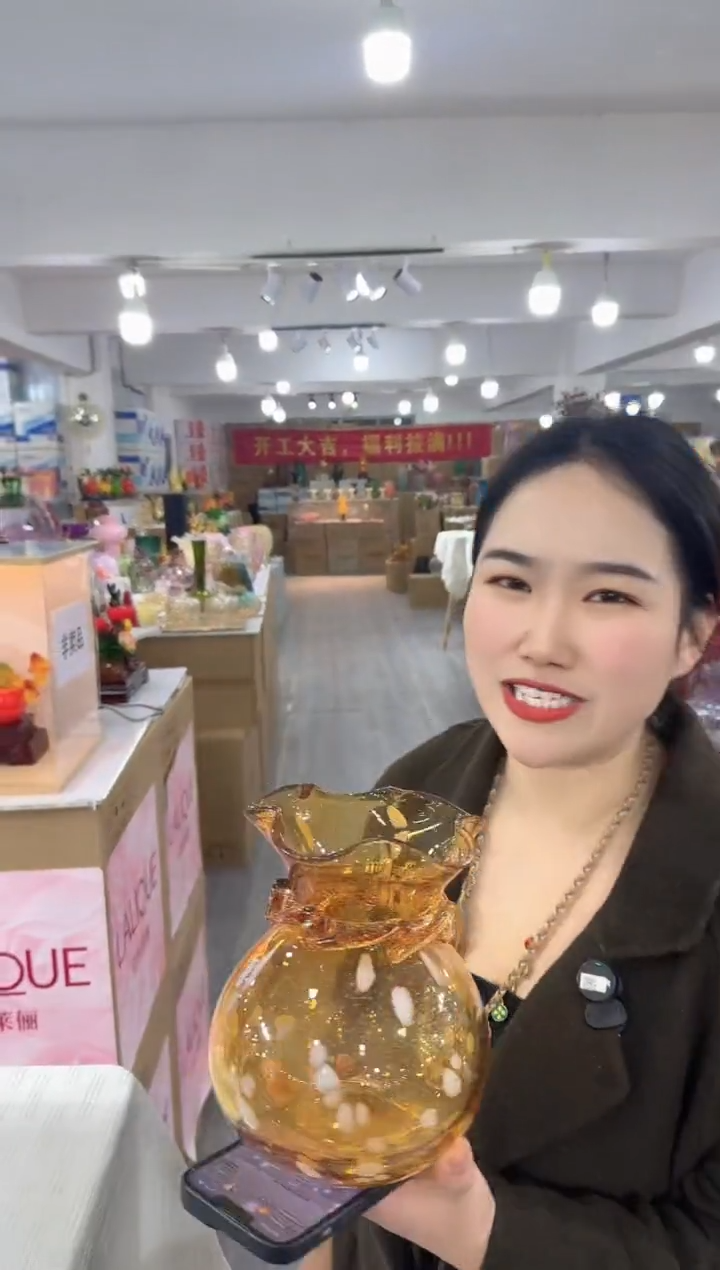 【闪购商品】琉璃昕洋花器T-品15