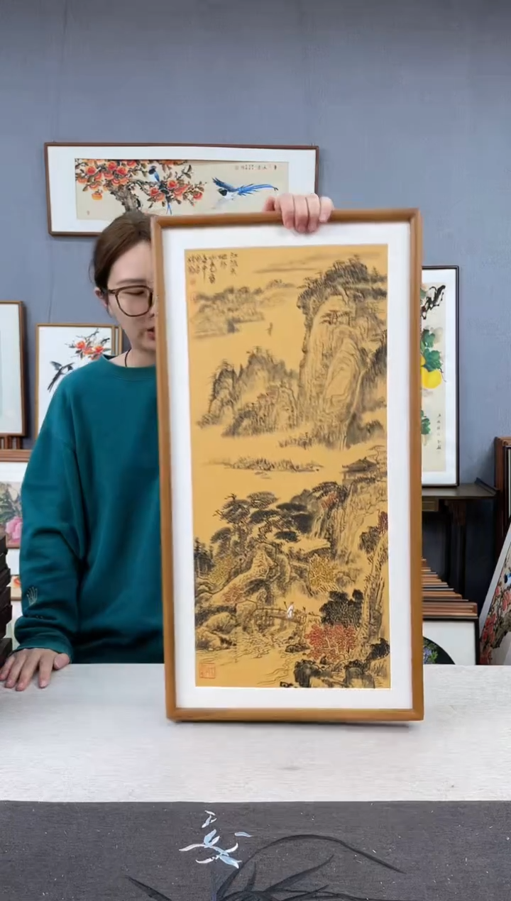 【闪购商品】国画叶金福-35*68画作-山水