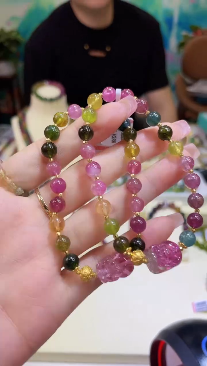 【闪购商品】碧玺手链未镶嵌多样性发一@@ZY41111004