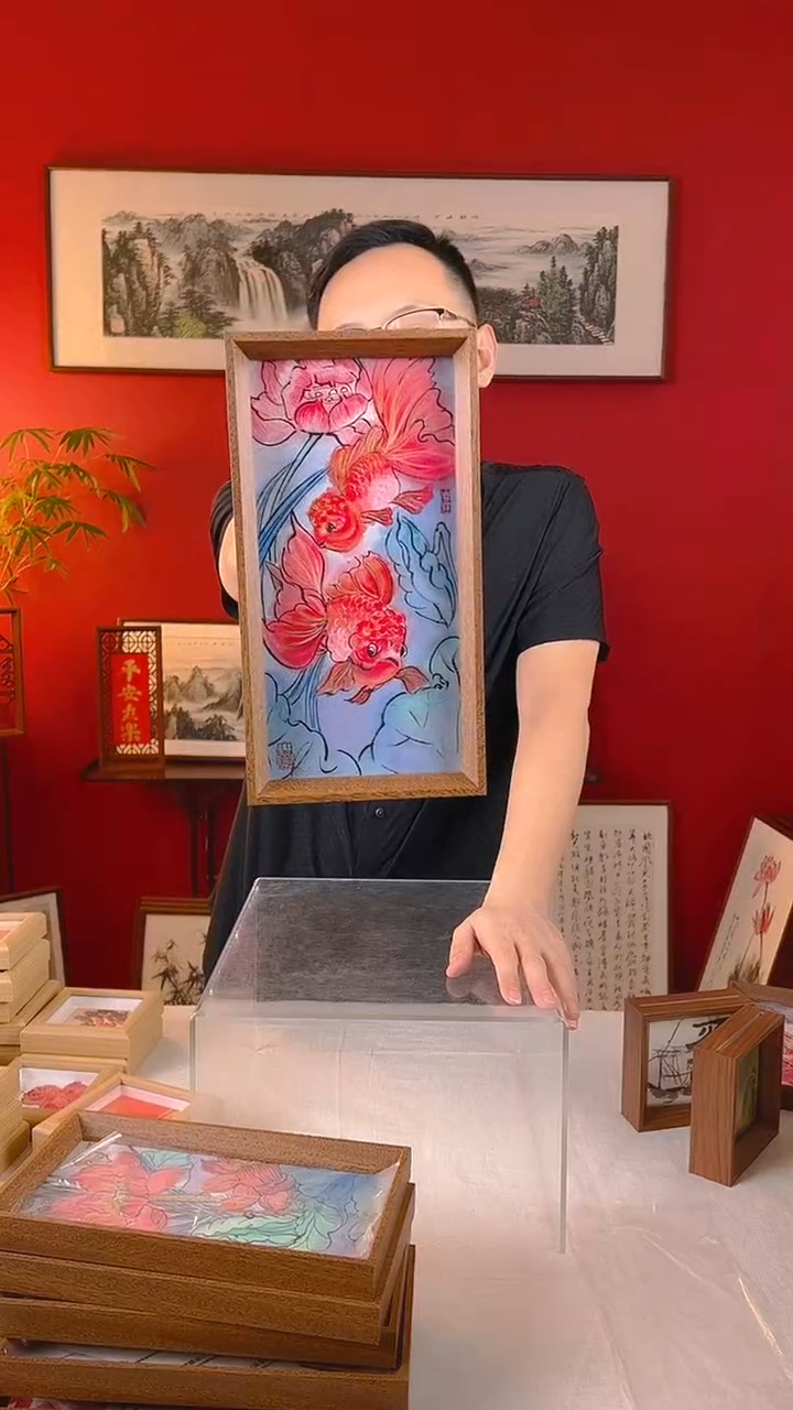 【闪购商品】国画竖版金玉满堂14*27厘米