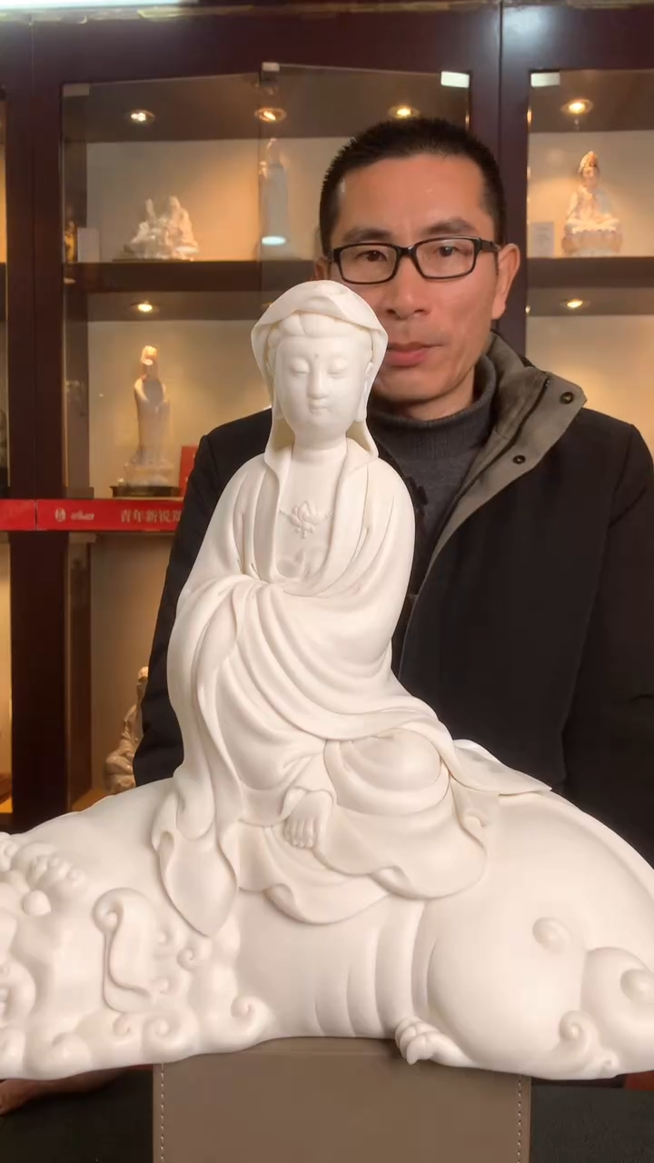 【闪购商品】摆件德化白瓷 文殊菩萨