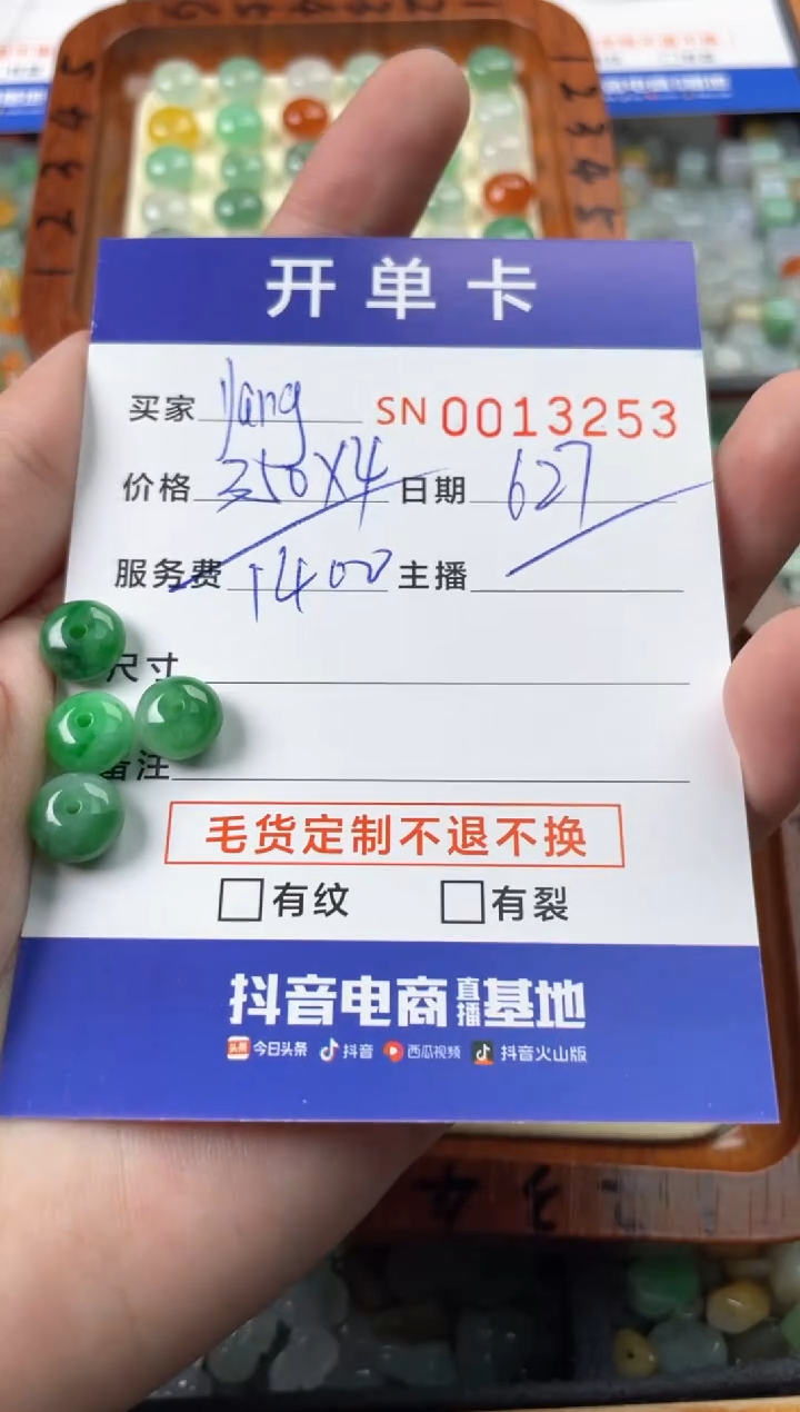 翡翠未镶嵌颈饰y****g00013253