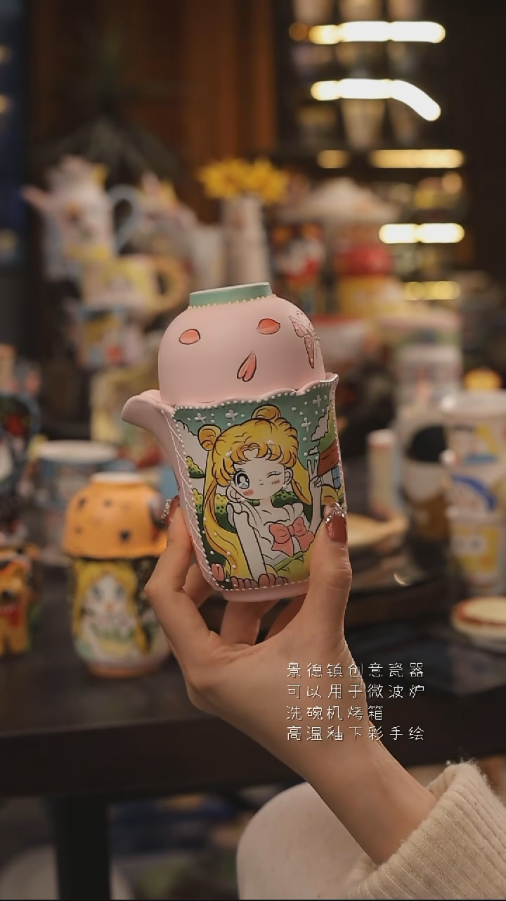 景德镇釉下彩绘设计师款式陶瓷