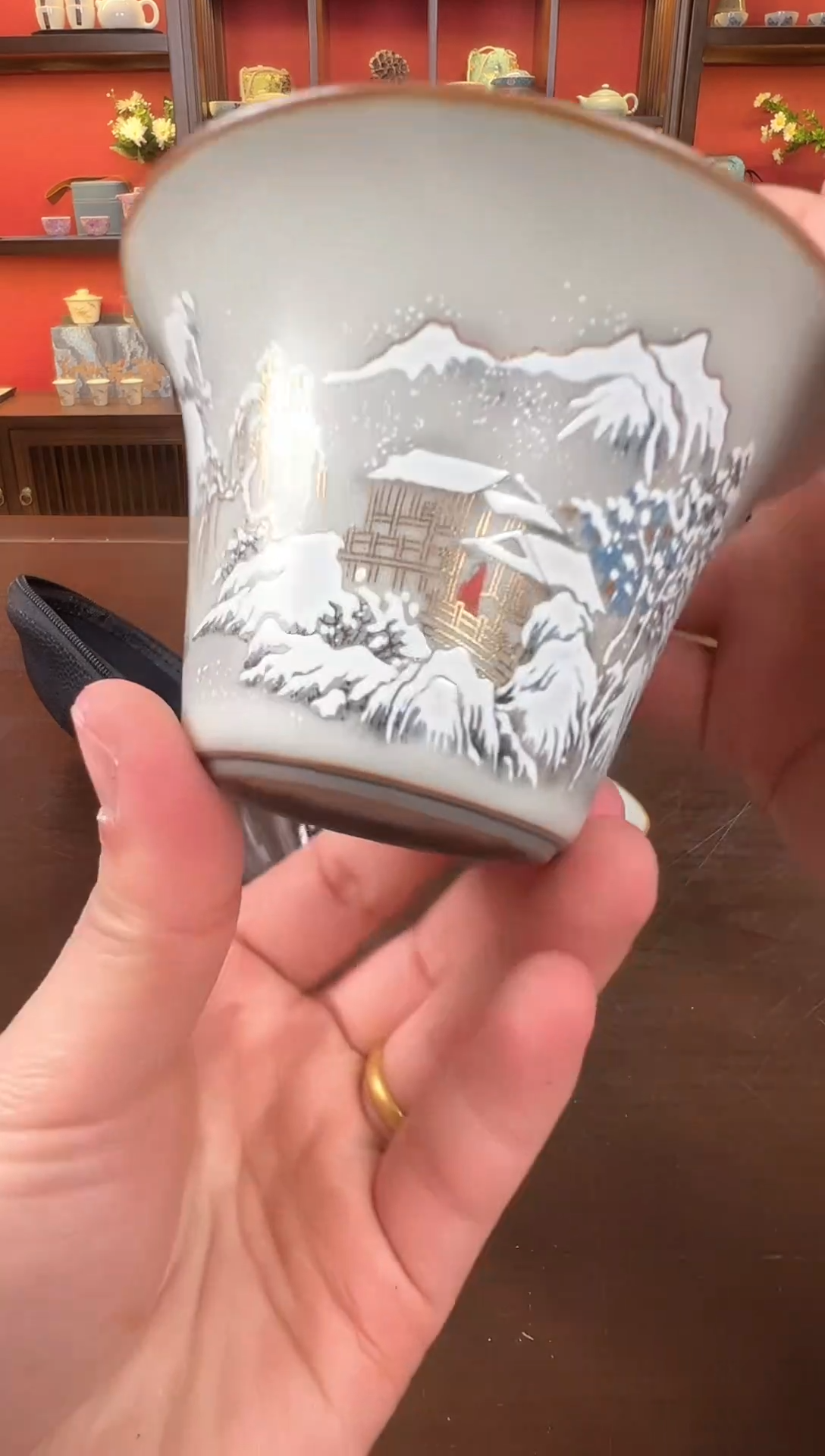 【闪购商品】雪景盖碗111111111111111