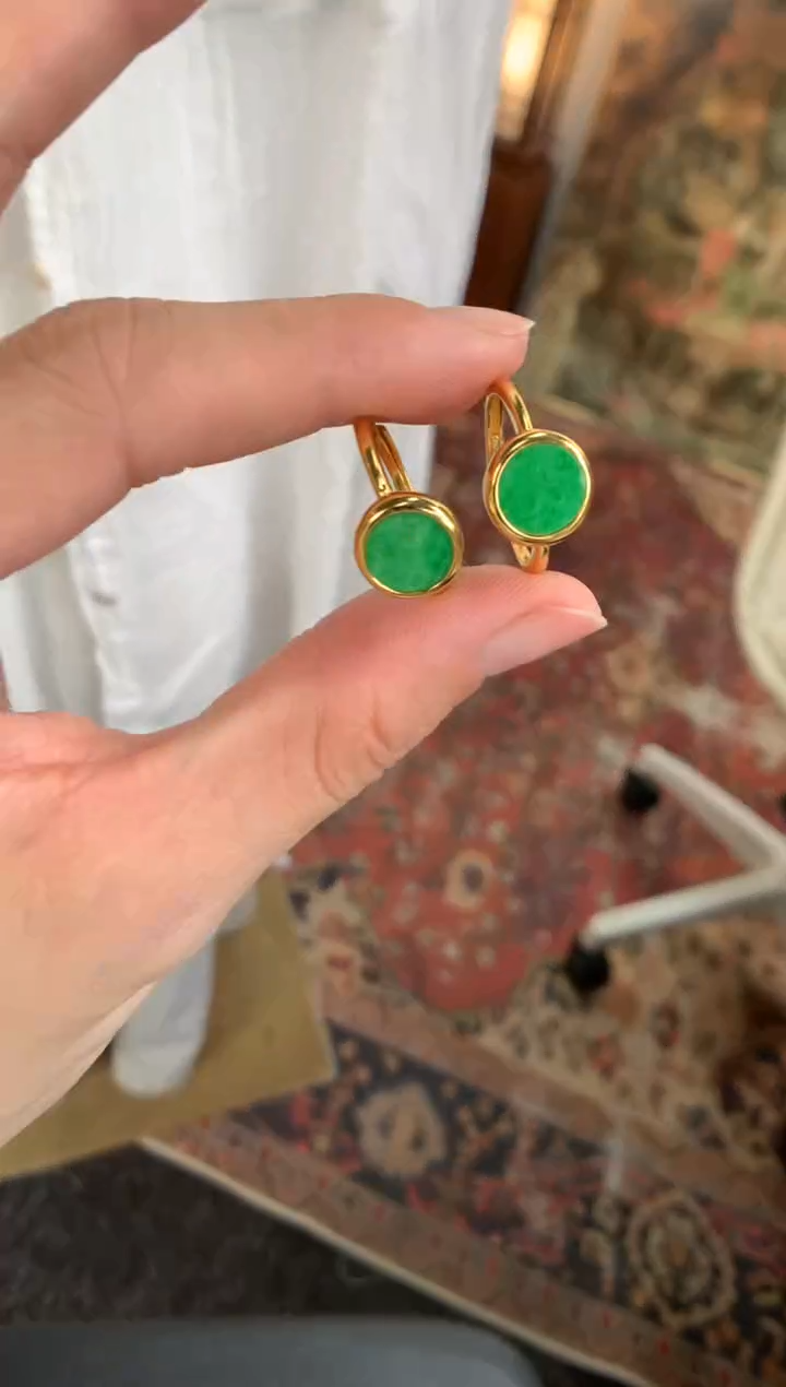 翡翠戒指银S925镶嵌戒指 多样性发其一