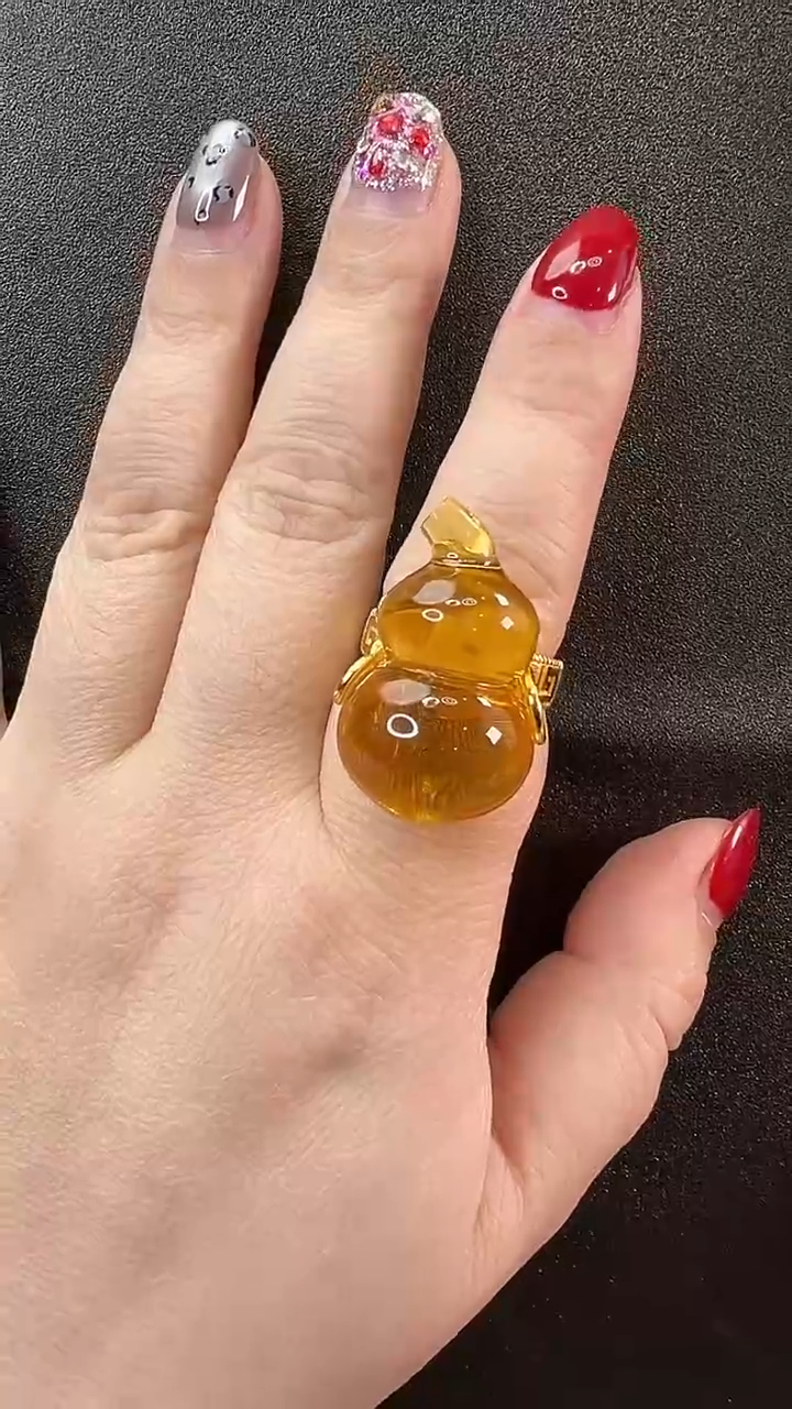 【闪购商品】琥珀戒指未镶嵌戒指