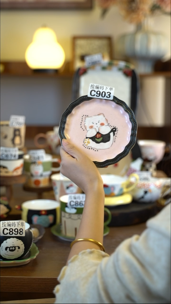 摆件陶C903 阿满屋手工手作陶瓷 