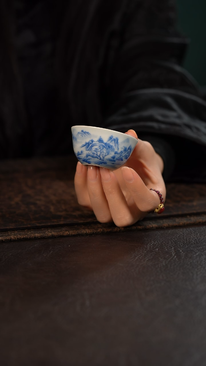 【闪购商品】杯聚澜堂重工山水小鸡缸杯