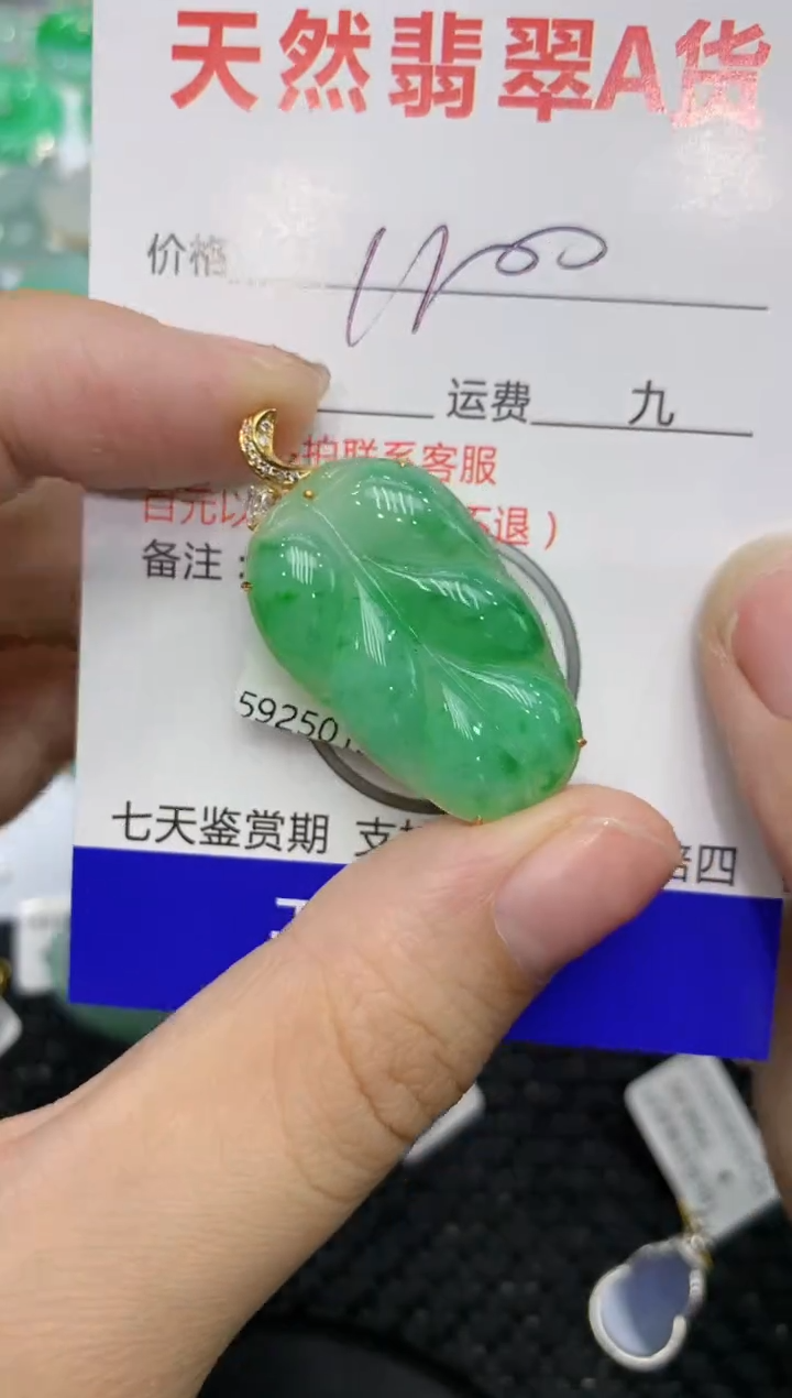 【闪购商品】翡翠颈饰18K金镶嵌111111111