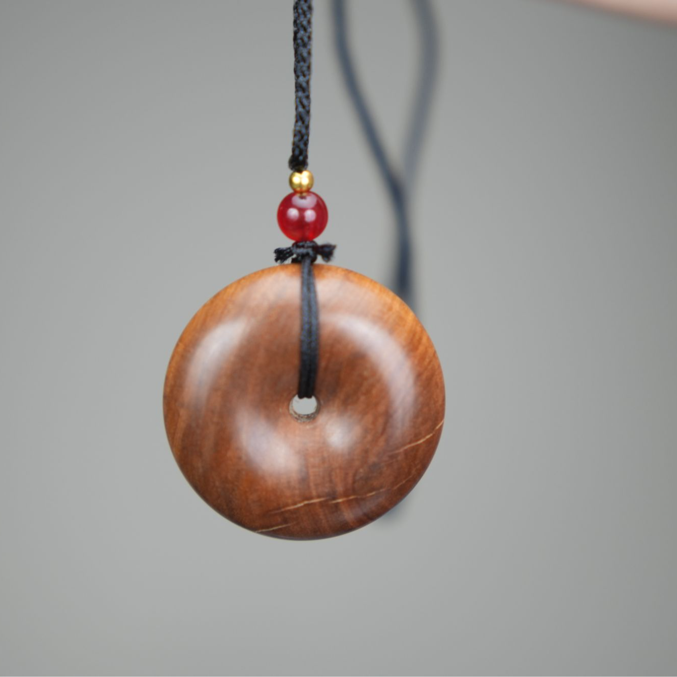 印度迈索尔老山檀平安扣手把件挂饰