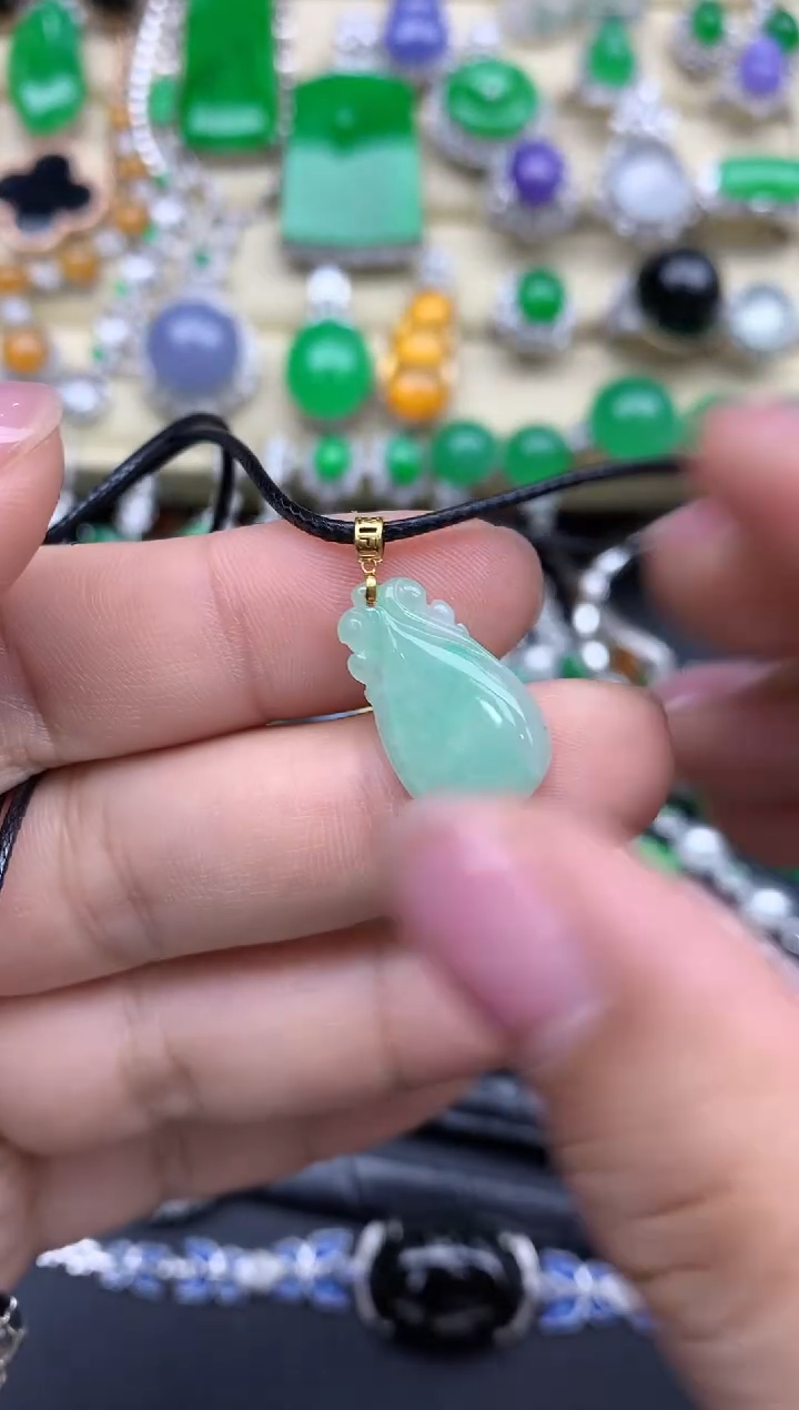 【闪购商品】翡翠颈饰18K金镶嵌242-中国好珍宝