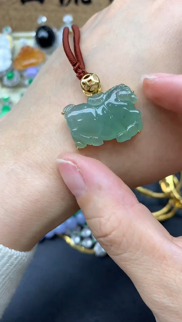 【闪购商品】翡翠颈饰18K金镶嵌148-中国好珍宝