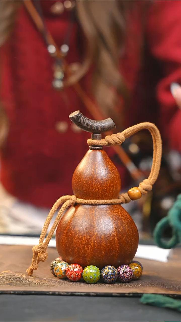 【闪购商品】WB116大漆酒葫芦不包手串及旋转底座