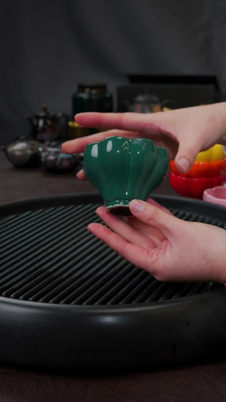 【闪购商品】杯【宜景窑绿松石】大曼陀罗