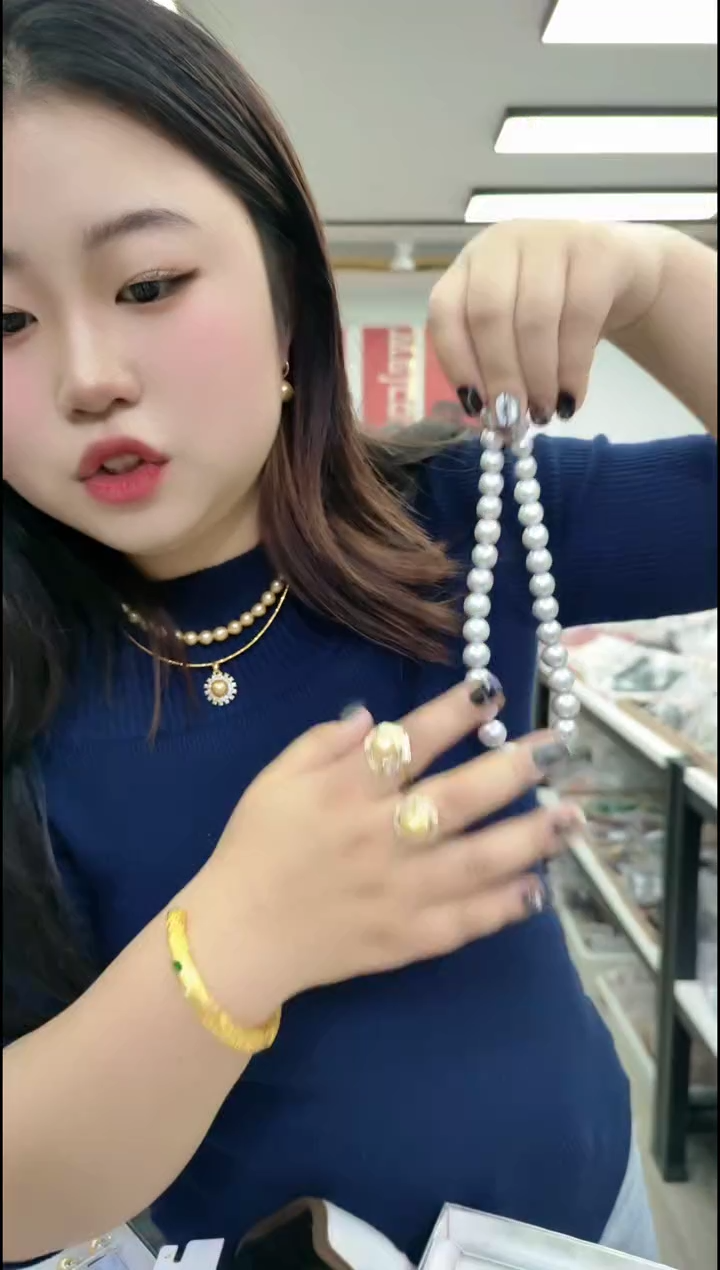 【闪购商品】贝壳手串/手链定向铂金灰项链