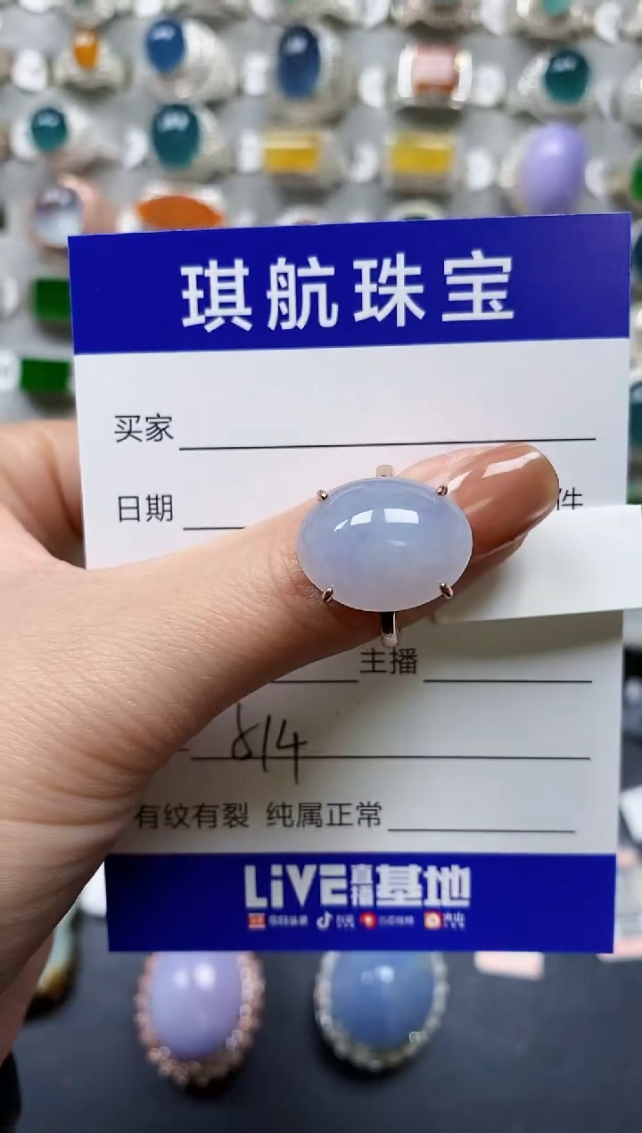 【闪购商品】翡翠戒指银S925镶嵌0514