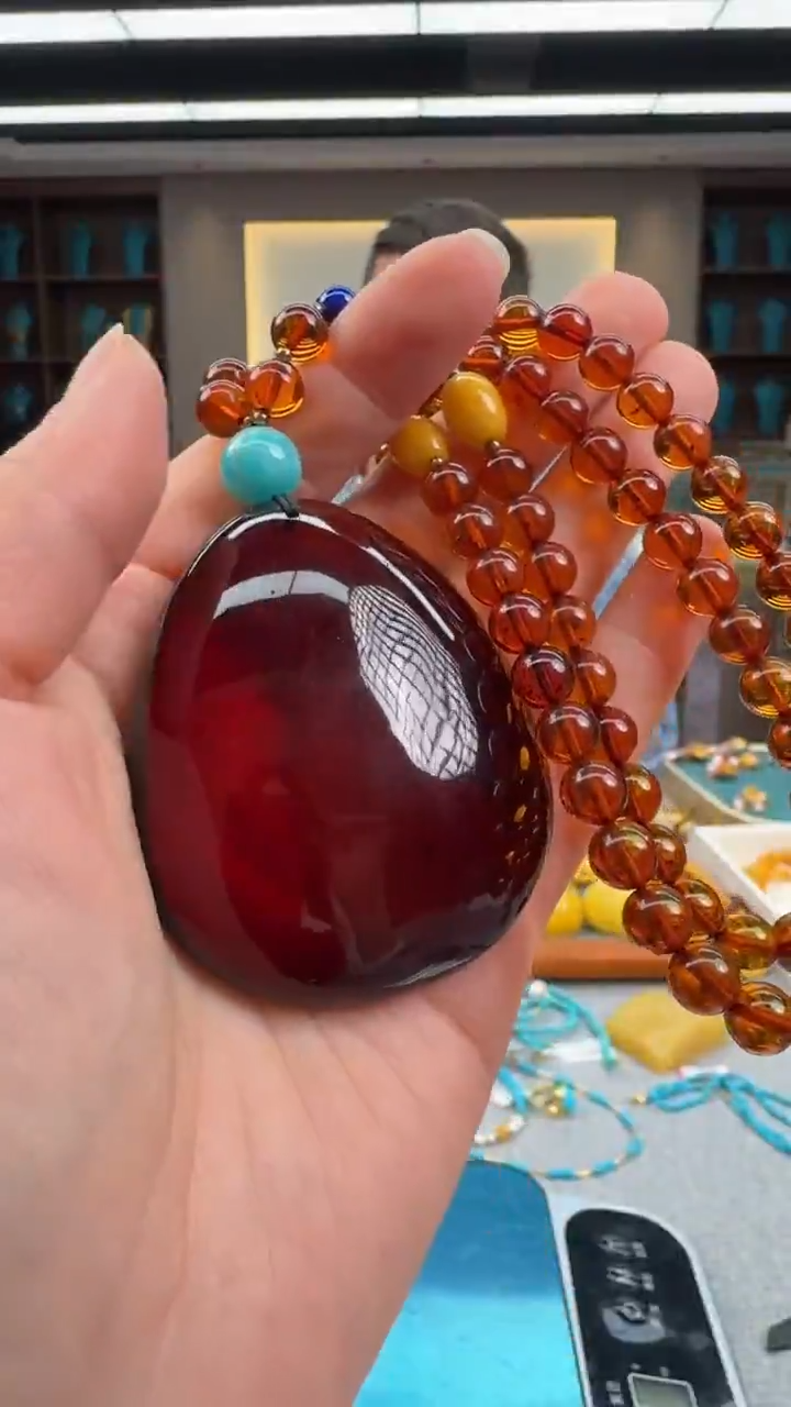 【闪购商品】琥珀颈饰未镶嵌序列号183