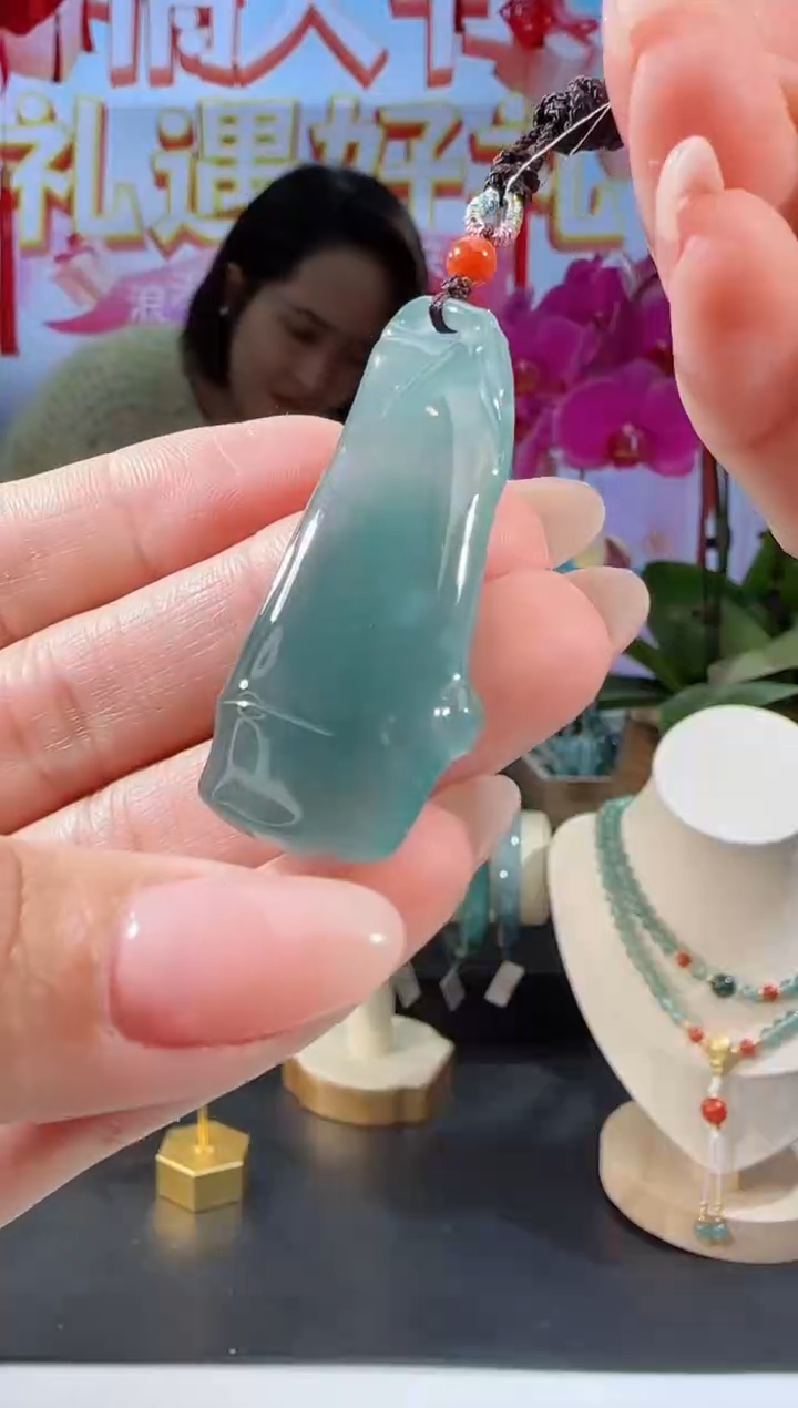 【闪购商品】翡翠吊坠(不含链)未镶嵌竹节多样性发一