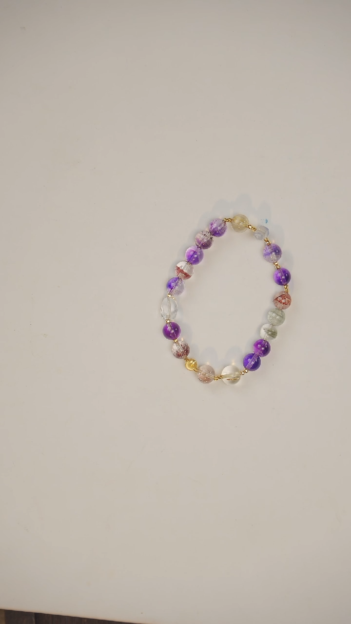 【闪购商品】水晶手串18K金镶嵌手串