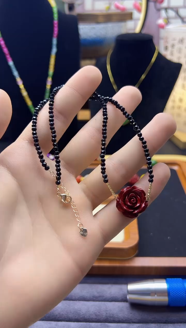 【闪购商品】尖晶石颈饰14K金镶嵌X257      