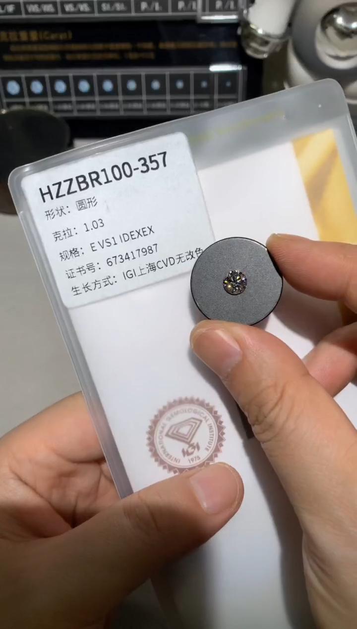 【闪购商品】实验室培育钻石裸石未镶嵌1.03E673417987