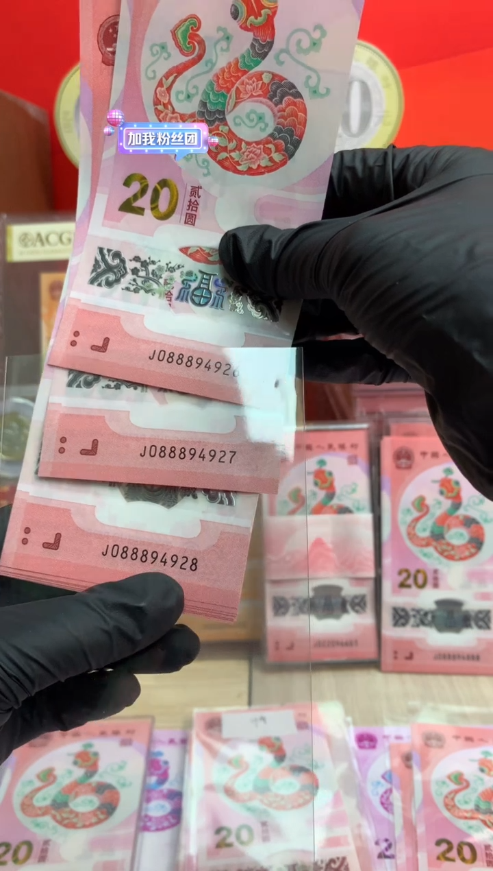 【闪购商品】塑料蛇钞纪念钞 真钞 888开头 号码随机