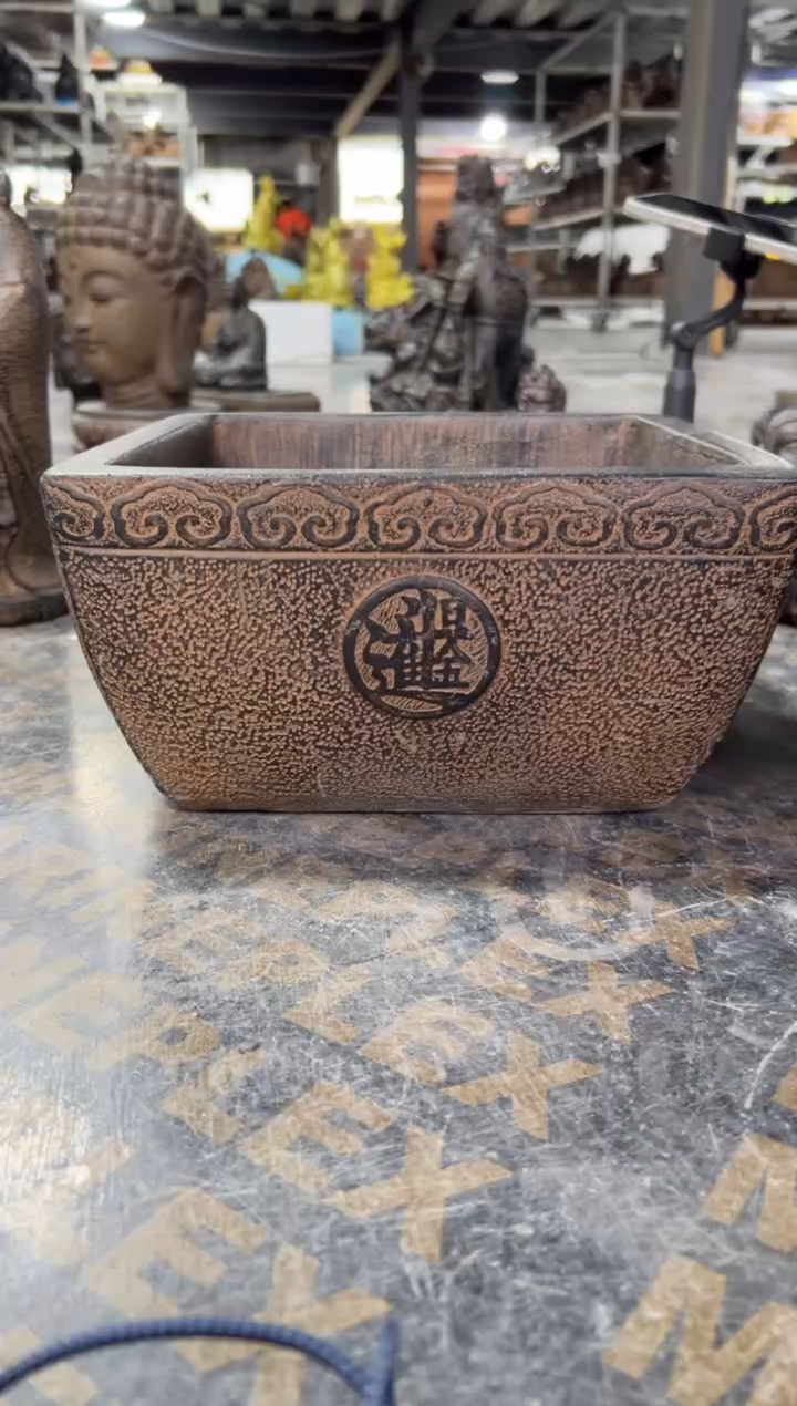 陶土【火山泥】祥云大斗盆