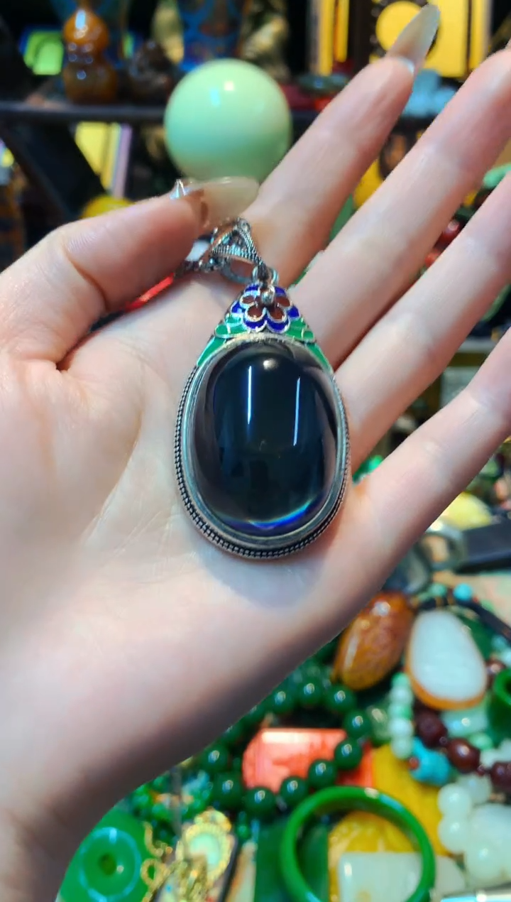 【闪购商品】蓝珀颈饰未镶嵌主播推荐主播推荐